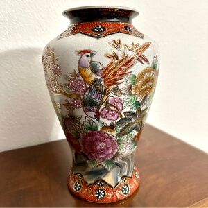 Vintage Japanese Satsuma Large Vase